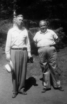 Photo of brothers Norman Kuhlmeyer and  E. B. Curtis