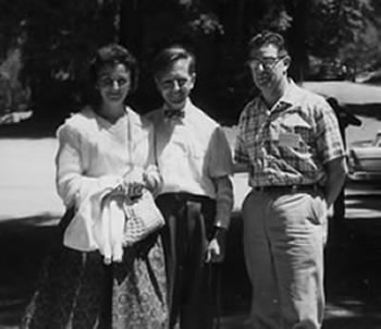 Photo of sister Lorraine Volkman and brothers Alfred Norris and George Sleeper