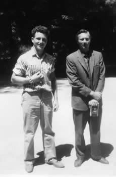 Photo of Tom Hawksworth and John Warner,1959.